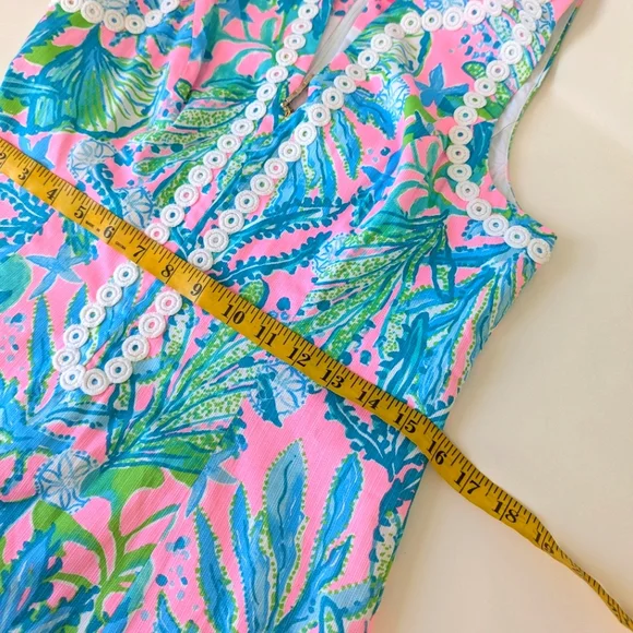 Lilly Pulitzer Delia Stretch Shift Dress Hip Nautic 6 - Picture 8 of 15